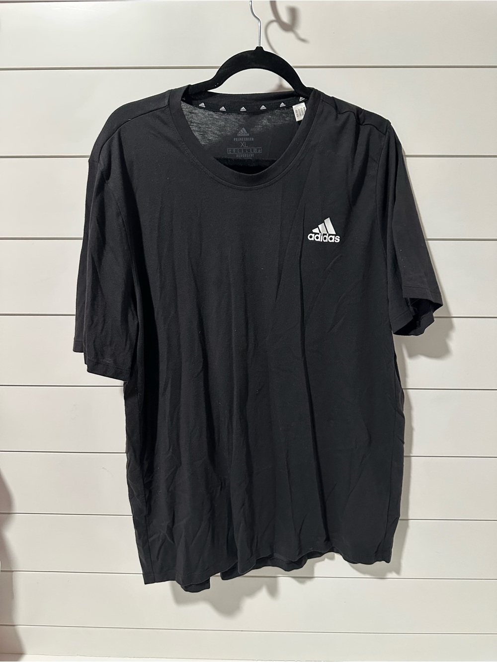 adidas Originals Black Short-Sleeve Crew Neck Tee with Logo